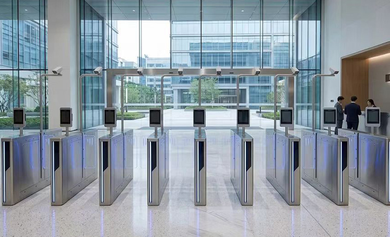 High‑Security Sliding Gate Turnstile for Records Room Entrance